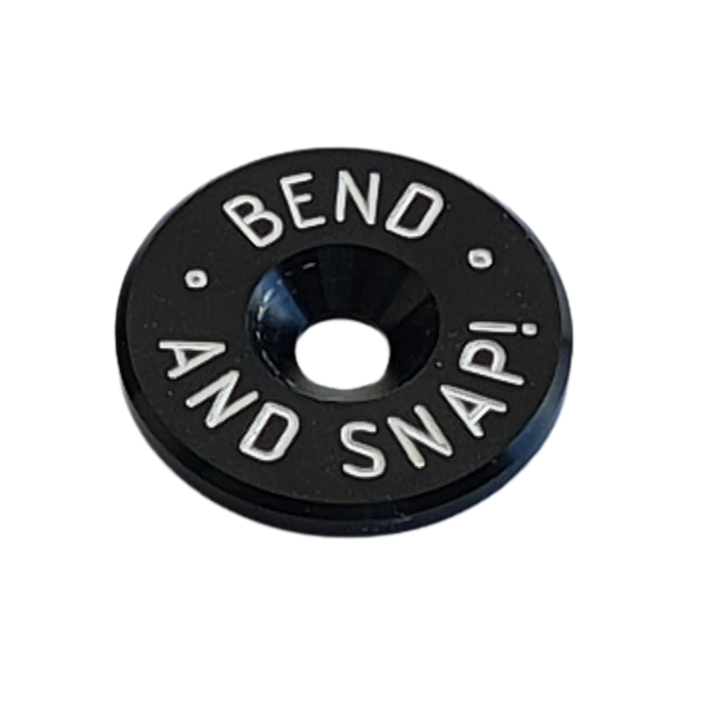 Bend and snap stem cap