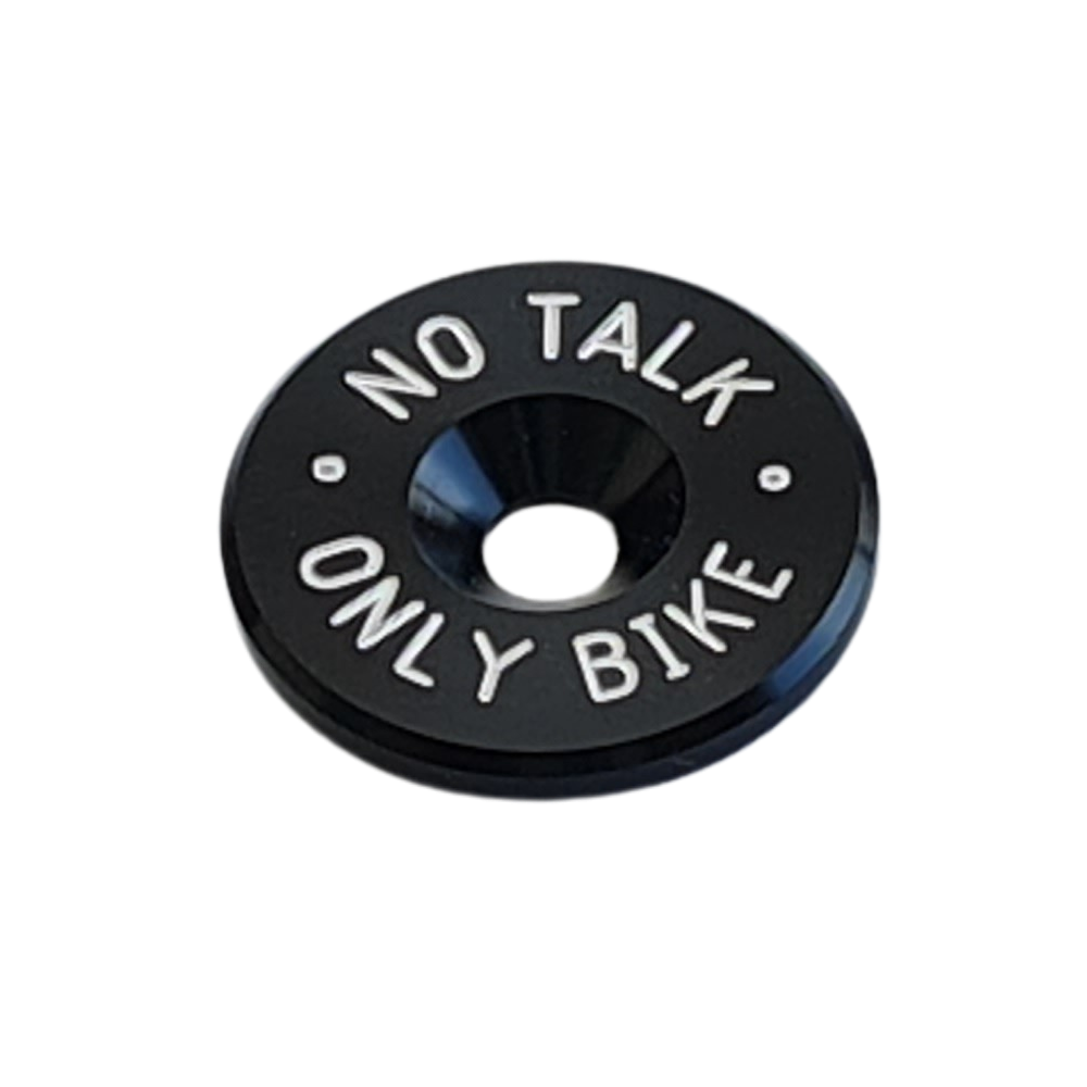 No Talk Only Bike stem cap